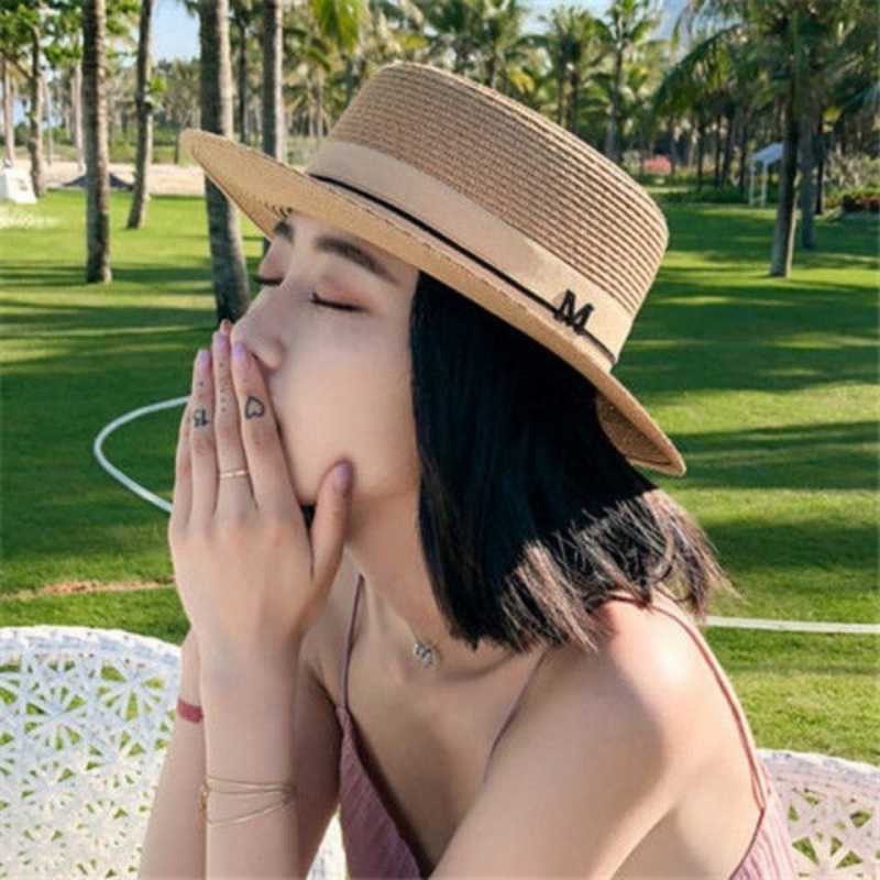 Nón Cói Đi Biển Chữ M Vành Bằng