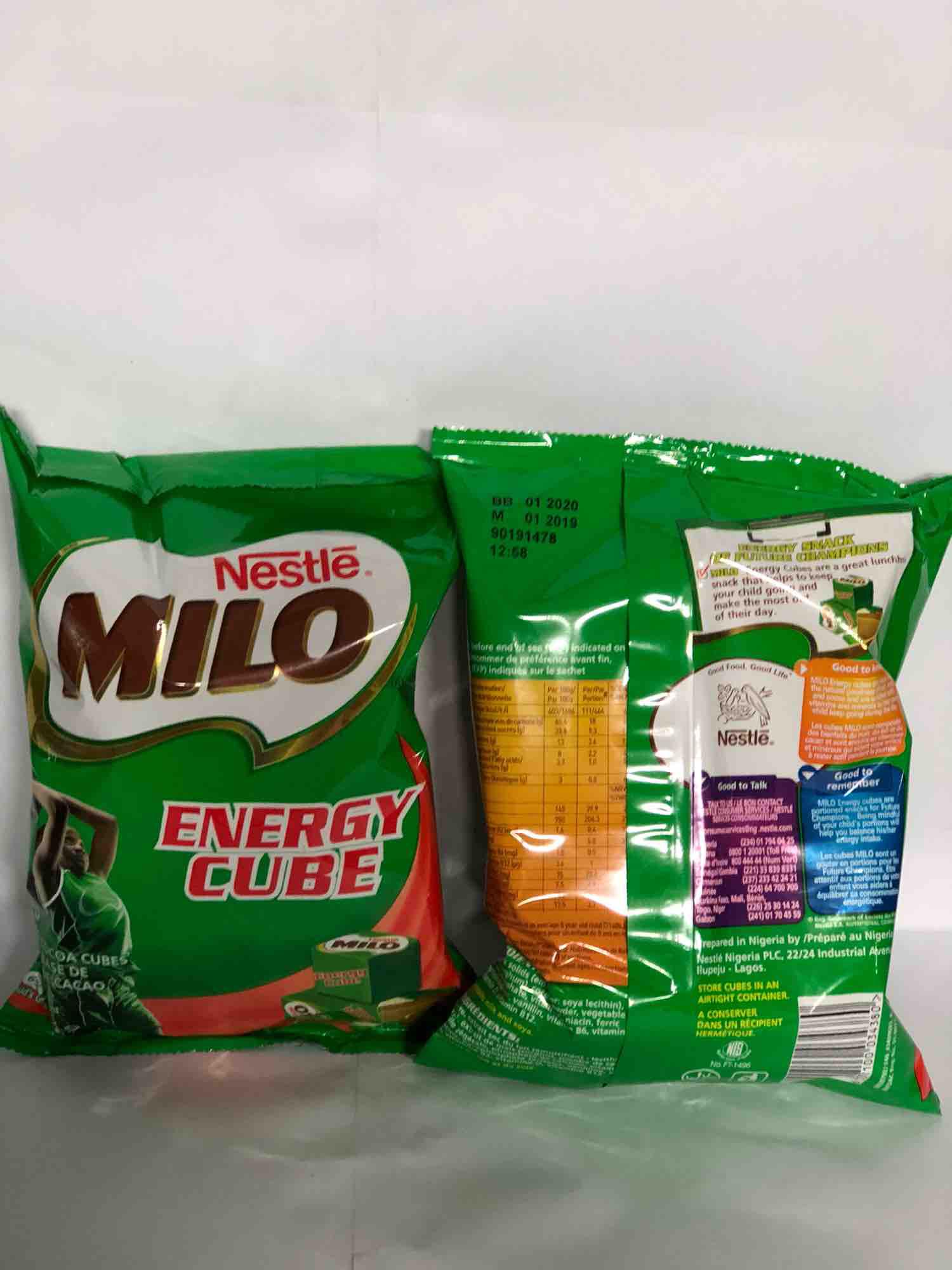 Kẹo Nestle Milo Energy Cube 100 viên 275g
