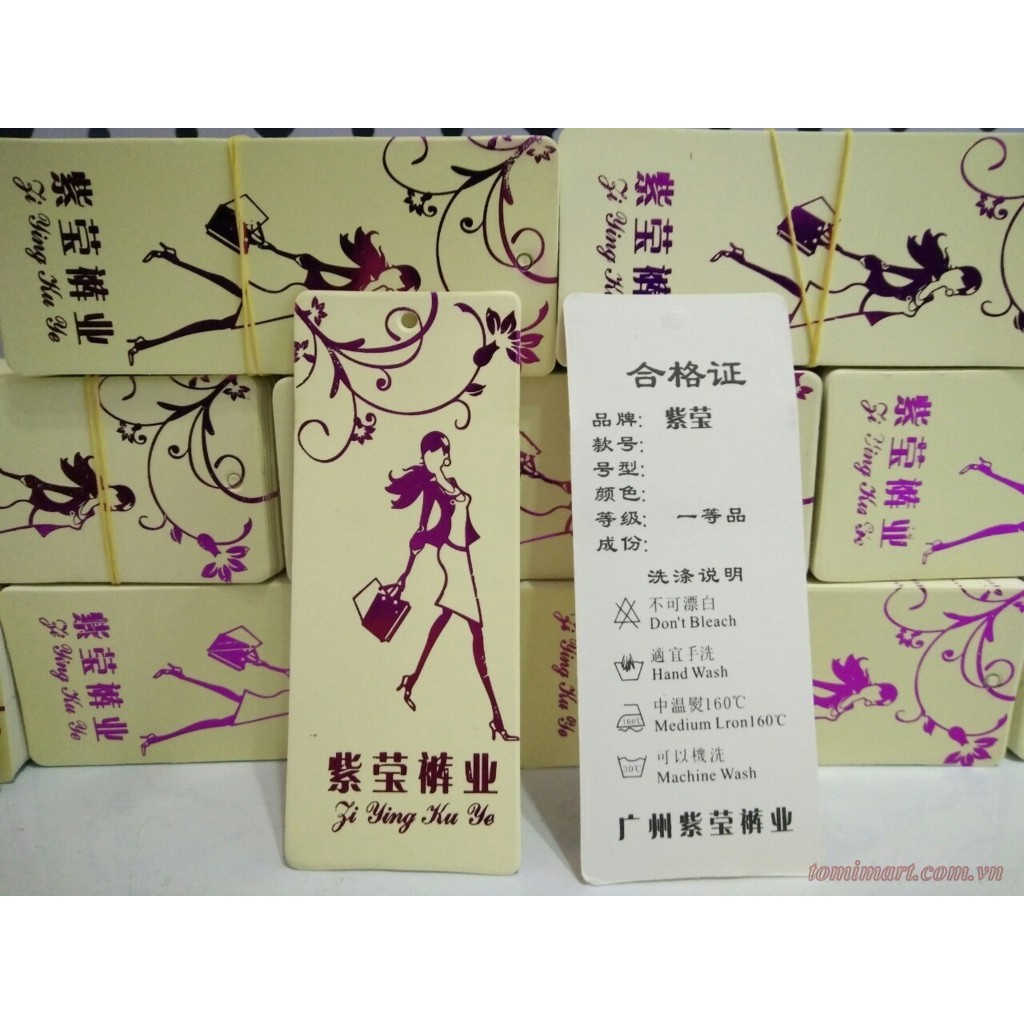 [HCM]Tag quần áo – Mác quần áo Quảng Châu
