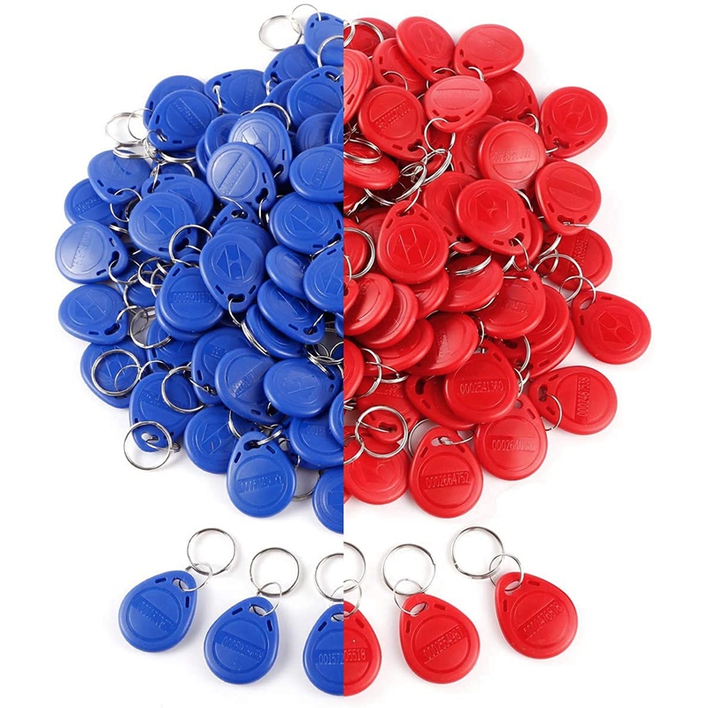 50pcs 125 khz proximity id card rfid keyfob access control key for door entry access control system tk4100