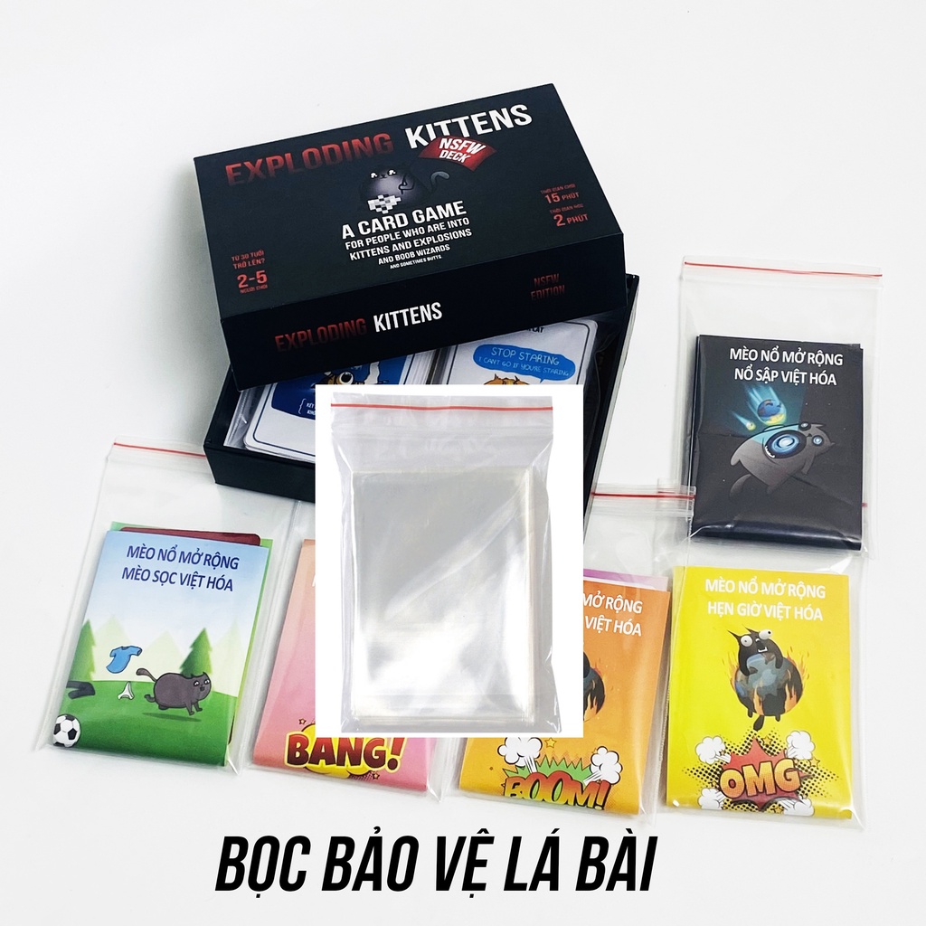 Mèo nổ exploding kittens ĐEN cao cấp Topboardgame
