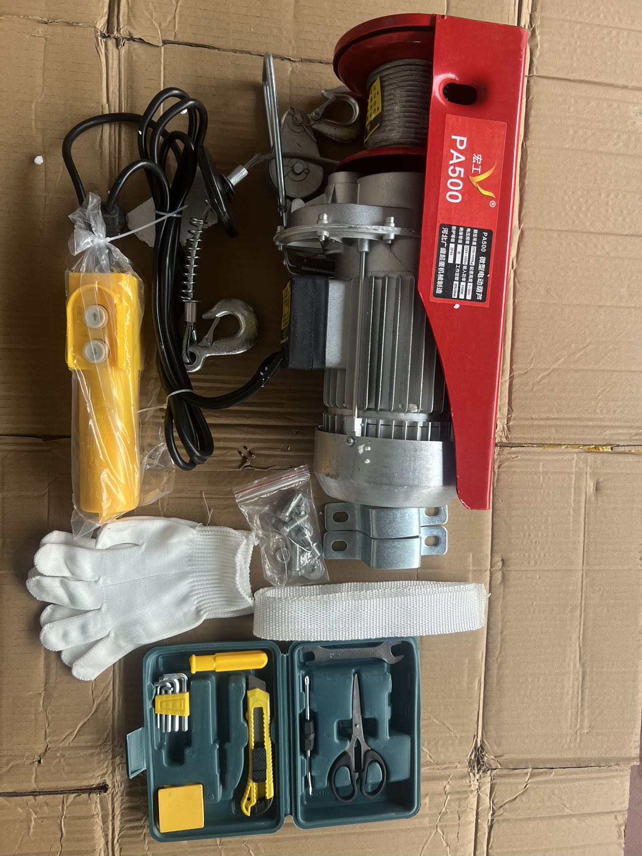Máy tời điện pa500 - cáp dài 12m