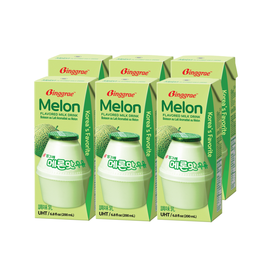 Thùng 24 Hộp Sữa Dưa Lưới Melon Milk Binggrae Hàn Quốc
