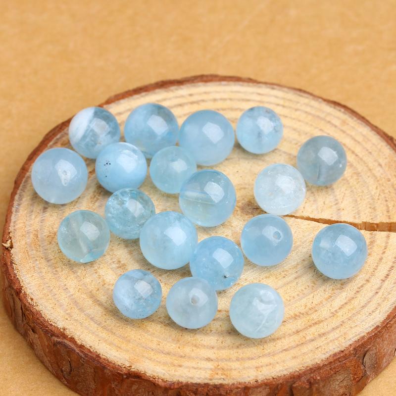 Hạt đá Aquamarine Ngọc Xanh Biển tự nhiên dùng làm sản phẩm handmade DIY