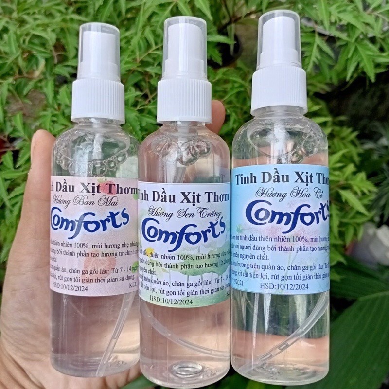 Tinh dầu xịt thơm quần áo comfort 100ml