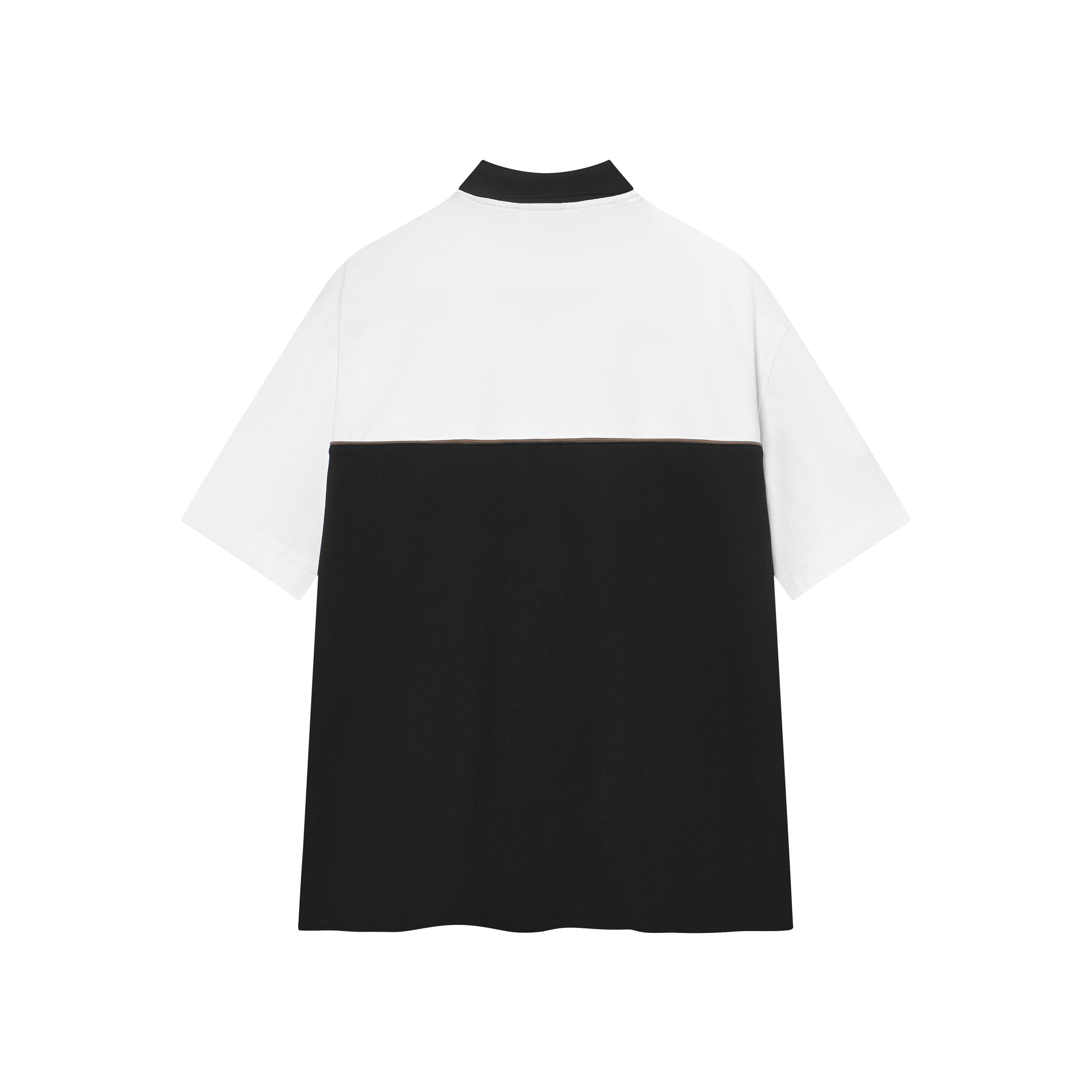 LOCAL BRAND REE - ÁO POLO BASIC TRẮNG PHỐI ĐEN