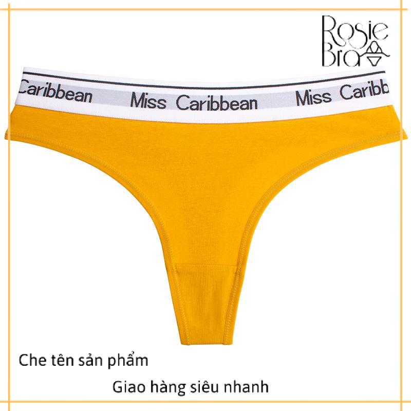 Quần Lót Nữ Lọt Khe Miss Caribbean Cotton Cạp To Dáng Thể Thao Không Lộ Viền P452
