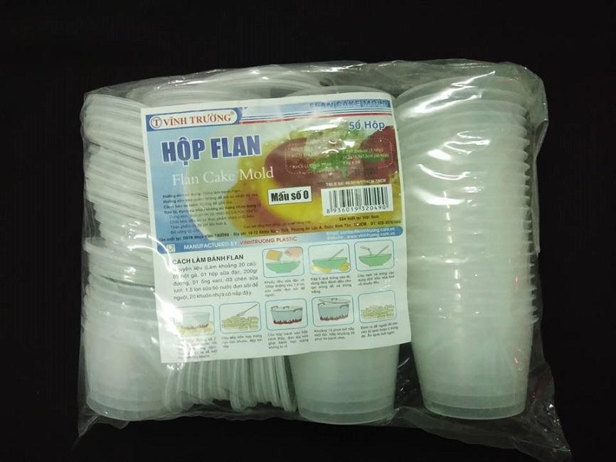BỘ 50 HỘP LÀM BÁNH FLAN RAU CÂU SỮA CHUA  7.5CM CÓ KÈM NẮP ĐẬY ( MẪU SỐ 0)