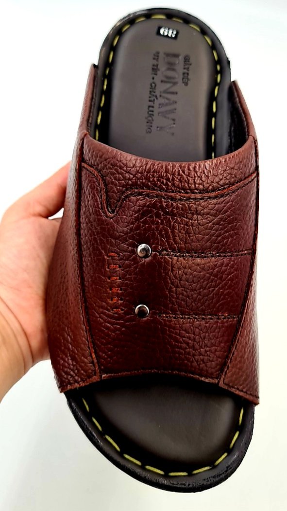 DÉP QUAI NGANG DA BÒ 100% CAO CẤP - SHOP KINSON
