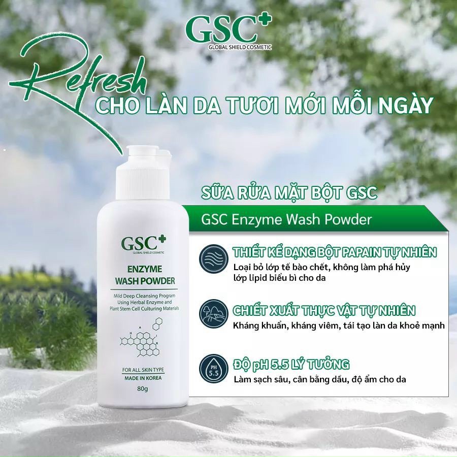 Sữa Rửa Mặt Bột GSC Enzyme Wash Powder