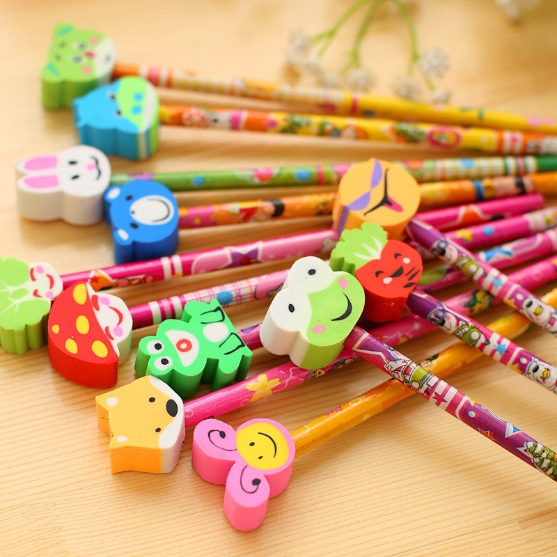 Bút chì Hình Thú đầu gỗ