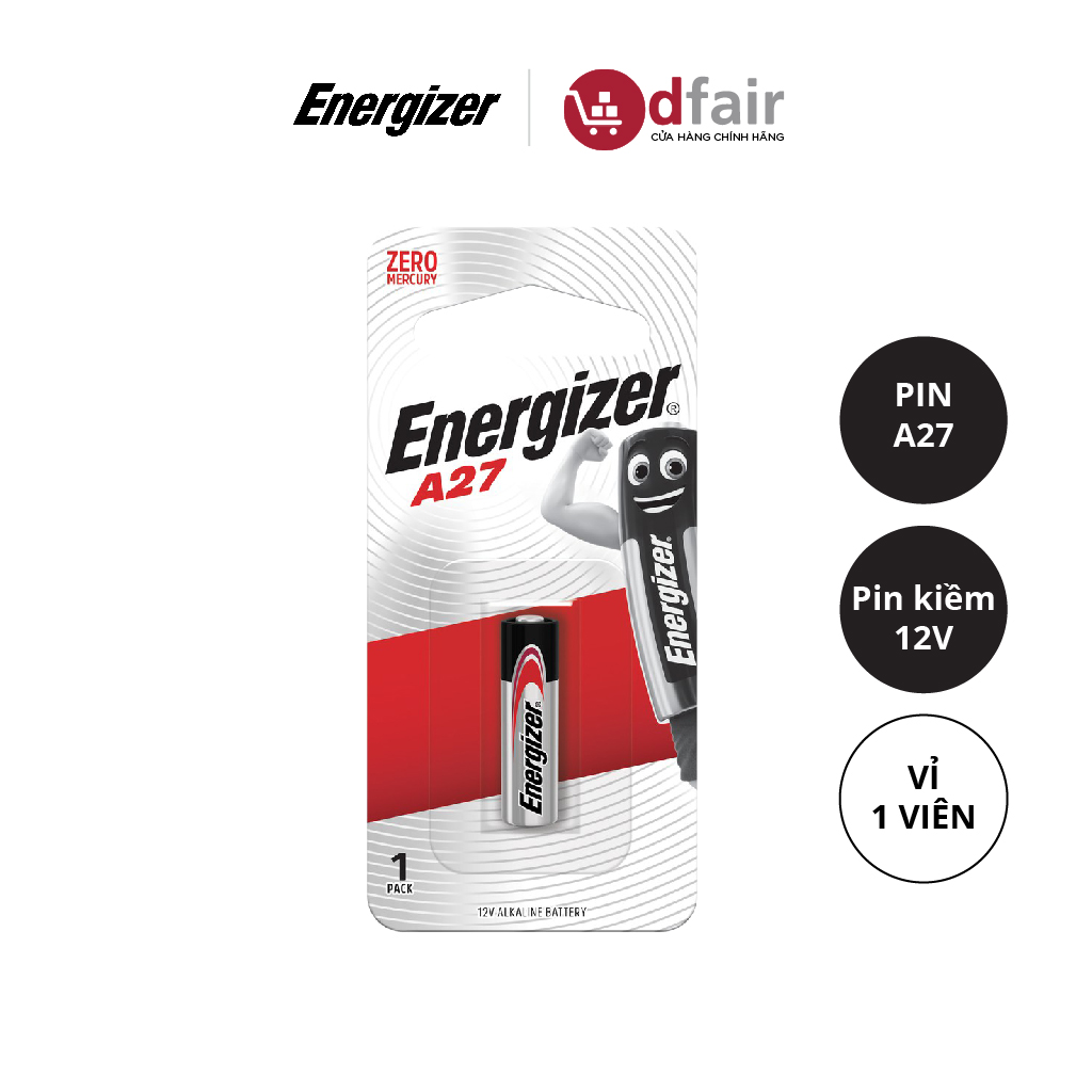 Vỉ 1 Viên Pin A27 Energizer Specialty A27 BP1 - 100193514