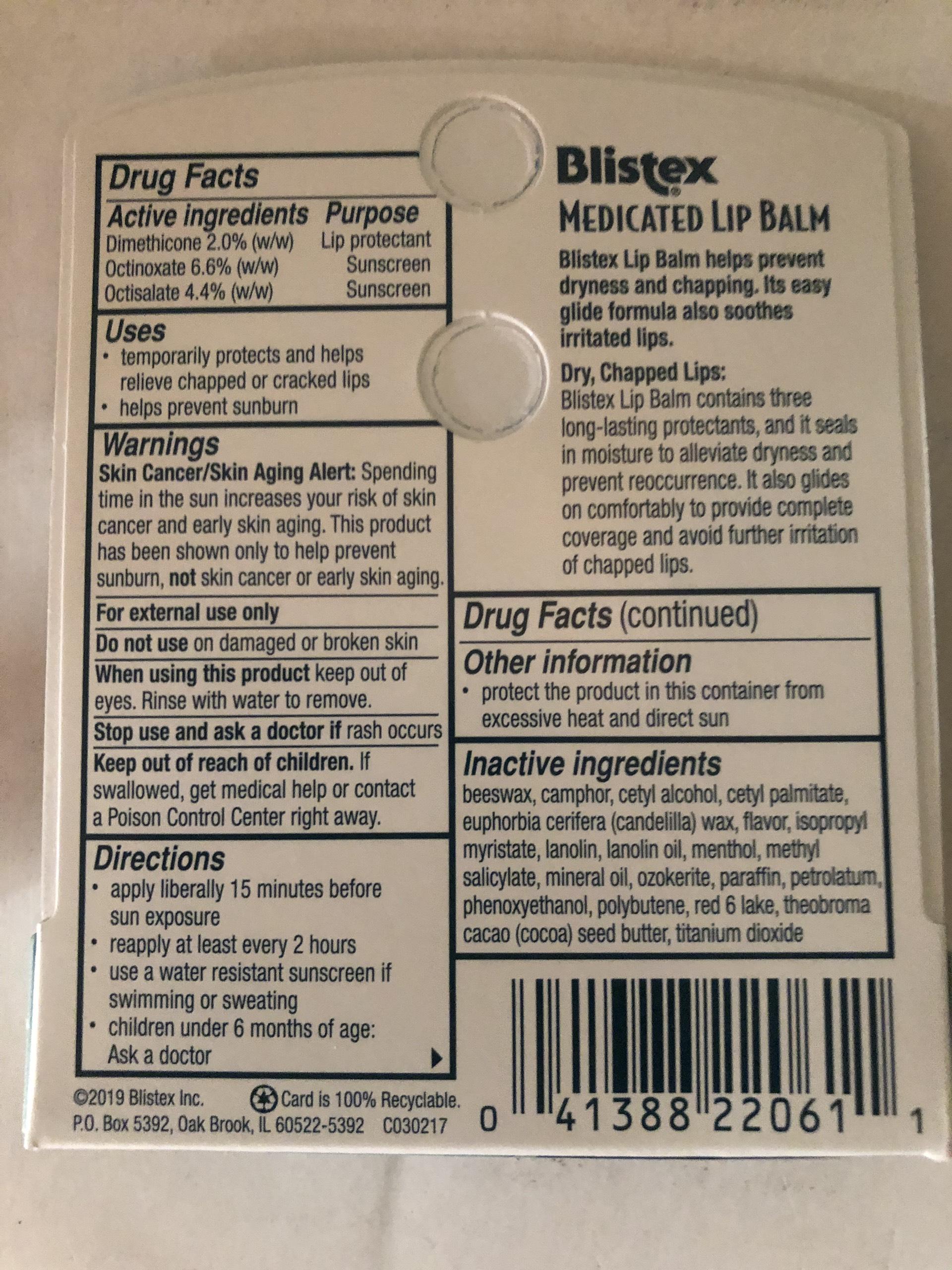Son dưỡng Blitex Medicated Lip Balm