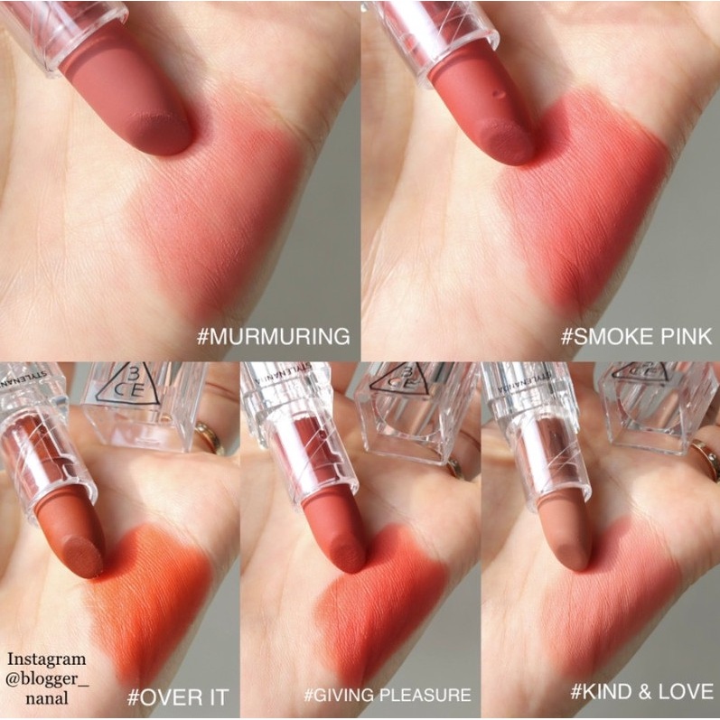 Son thỏi lì, lên màu chuẩn 3CE Soft Matte Lipstick