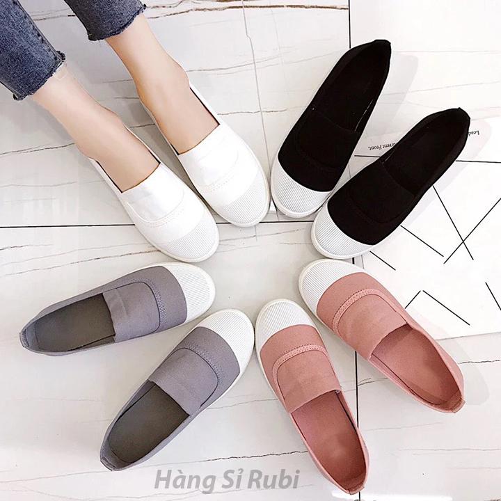 [ HOT TREND 2020 ] Giày lười nữ giày mọi nữ slip on DODACO
