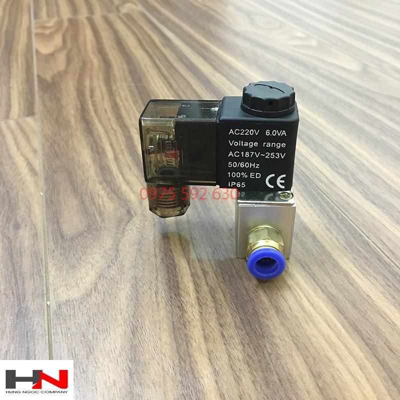 Bộ van điện đóng mở khí nén 2v025 điện áp 12v