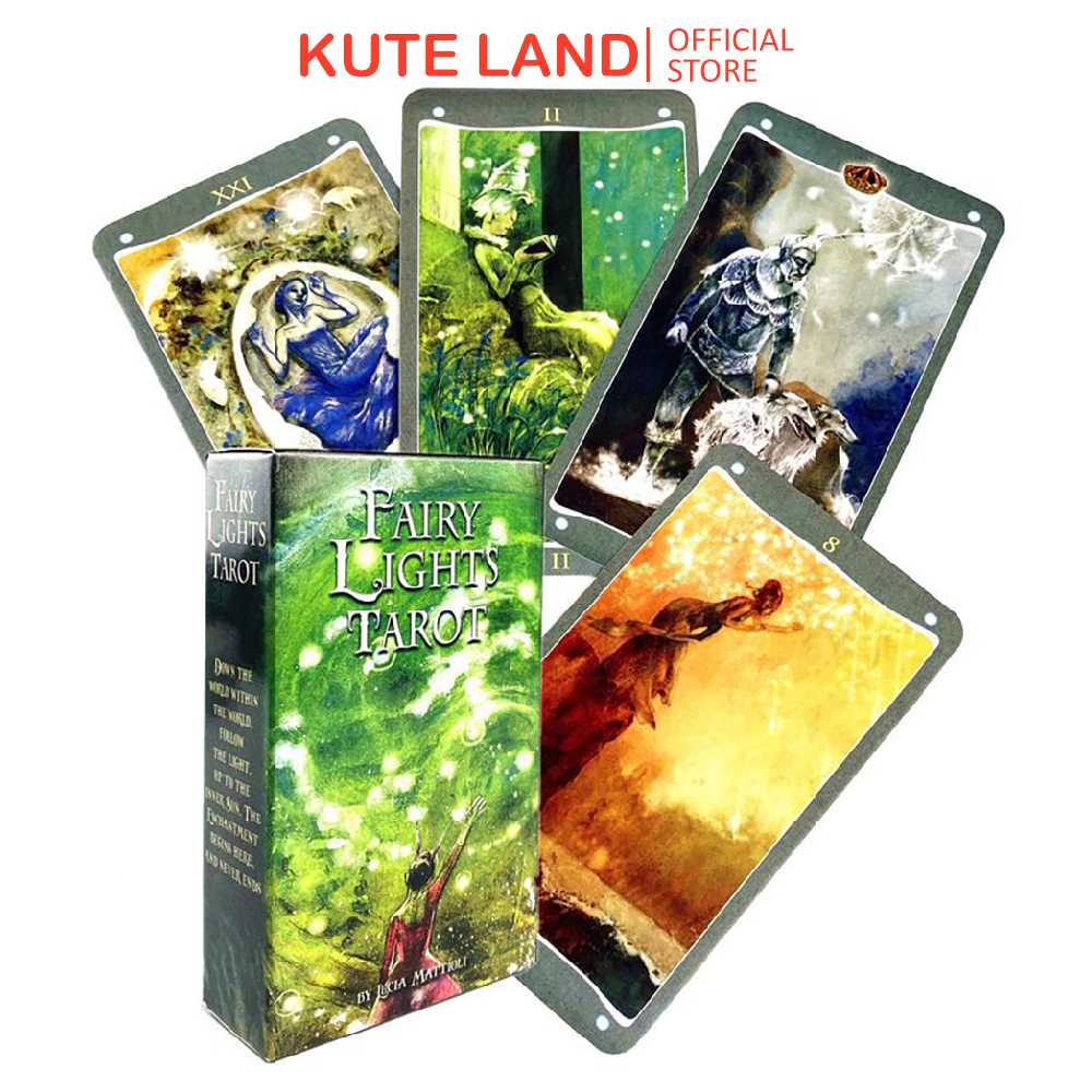 Bài Tarot Fairy Lights Tarot Tặng Đá Thanh Tẩy