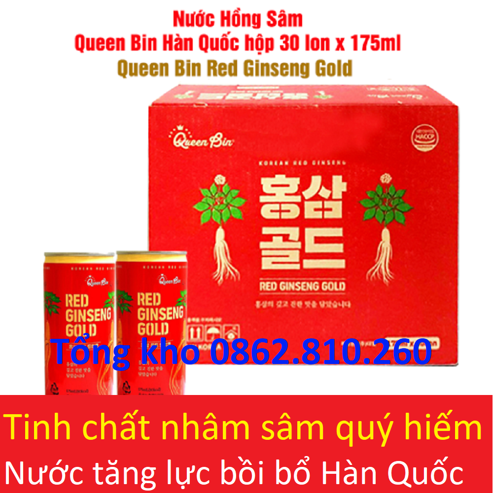 Lon nước hồng sâm hàn quốc red ginseng gold 175ml (pocheon Dongnam Nonghyup linh chi nhung hưu đông trùng hạ thảo) [HÀNG MỚI VỀ]
