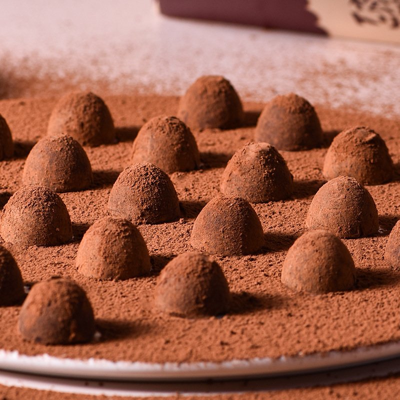Fasimiyu sô cô la đóng túi hình nấm cục / Fasimiyu hộp socola truffle /socola tươi 408g ăn cực ngon