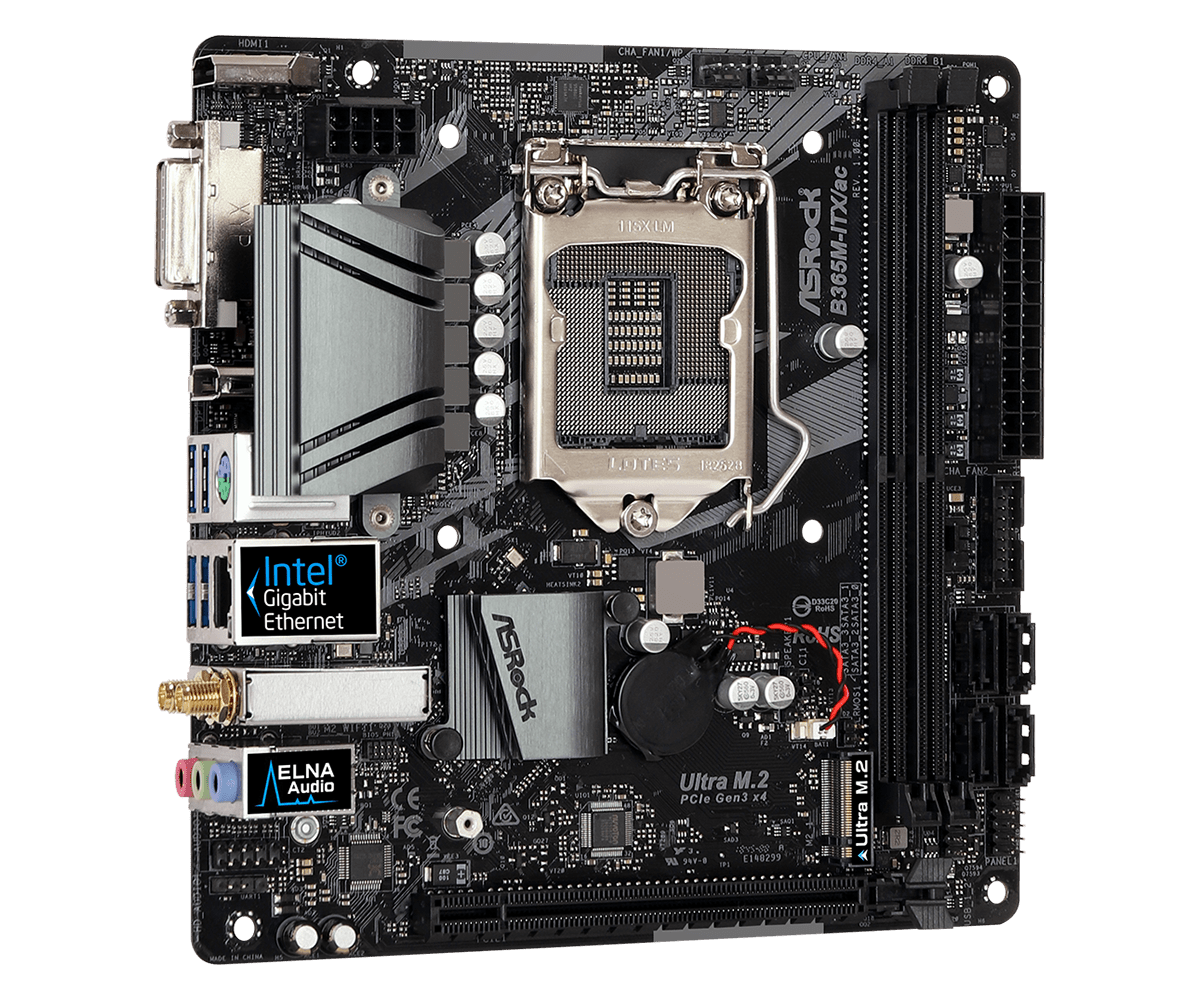 Bo mạch chủ Mainboard Asrock B365M-ITX/ac