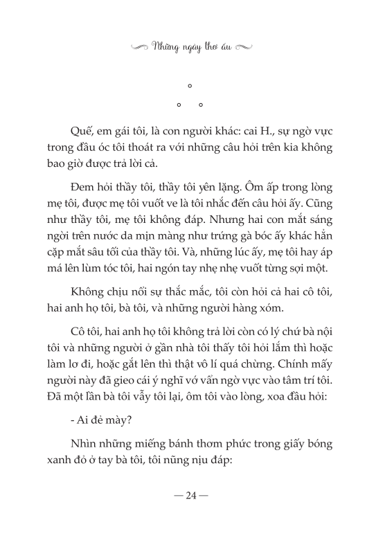 Sách- Những ngày thơ ấu (tái bản)