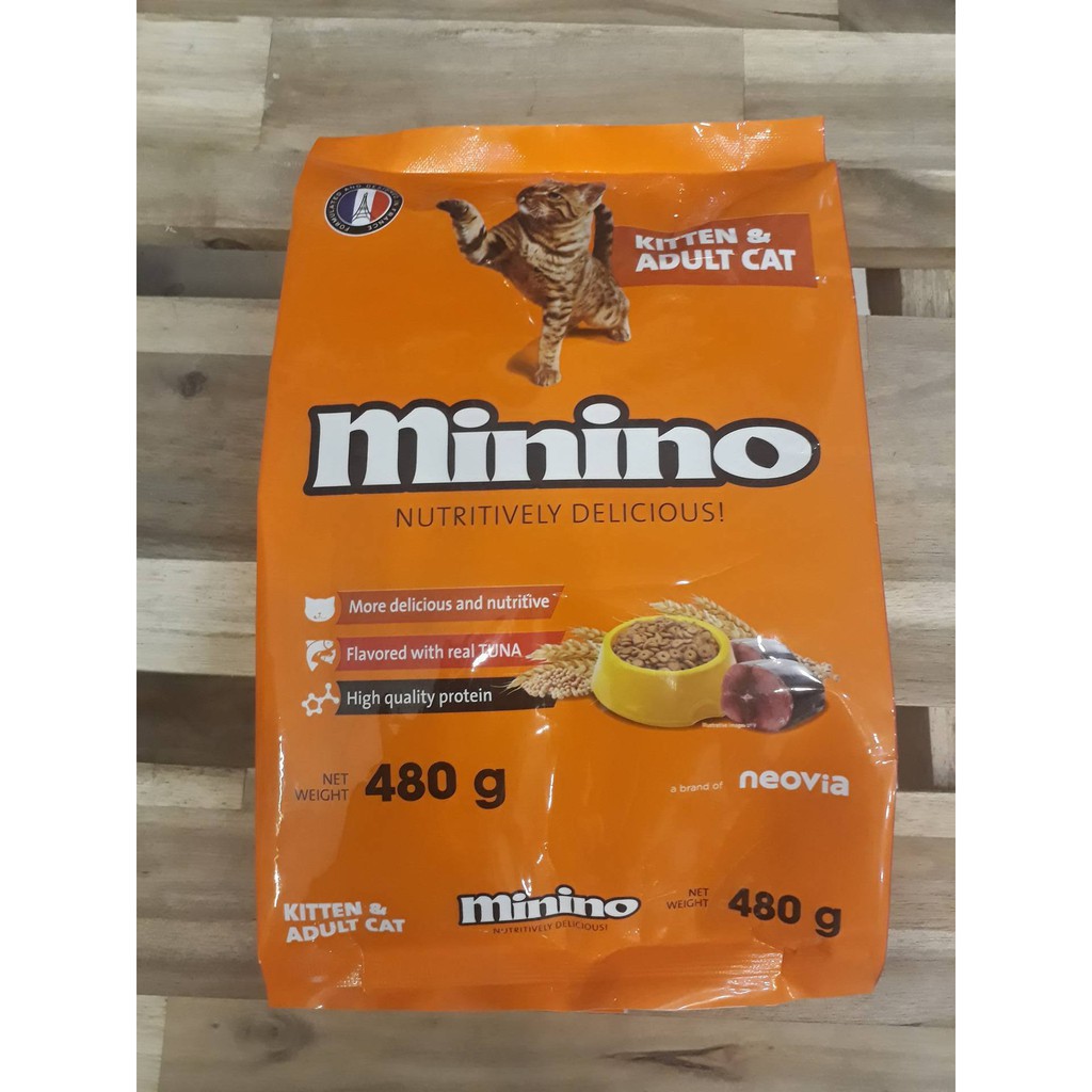 Hạt khô cho mèo Minino 480g
