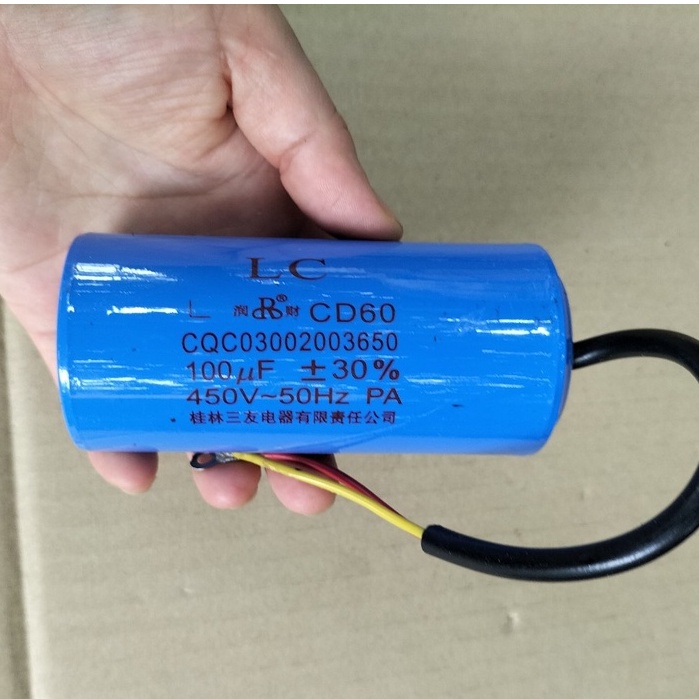 Tụ điện khởi động động cơ 100uF-450V (tụ đề)