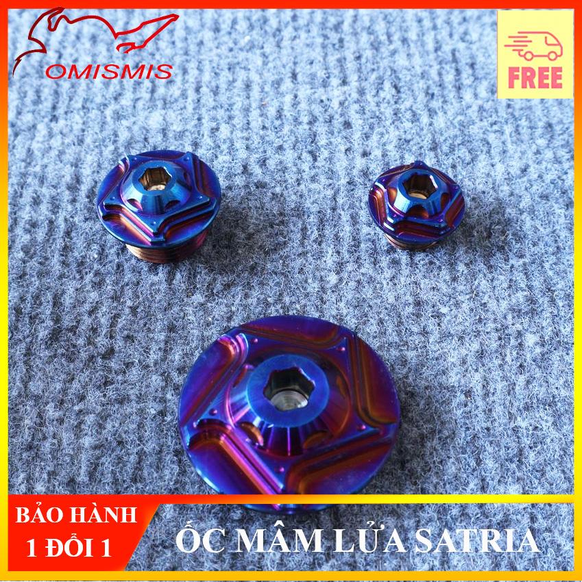 [HOT] BỘ 3 ỐC MÂM LỬA, ỐC MÂM ĐỀ CHO SATRIA FI, RAIDER FI ( MÀU TITAN )