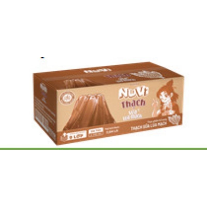 (Nutifood) thùng 24 túi 110ml nuvi thạch jelly vị Đào/nho/lúa mạch