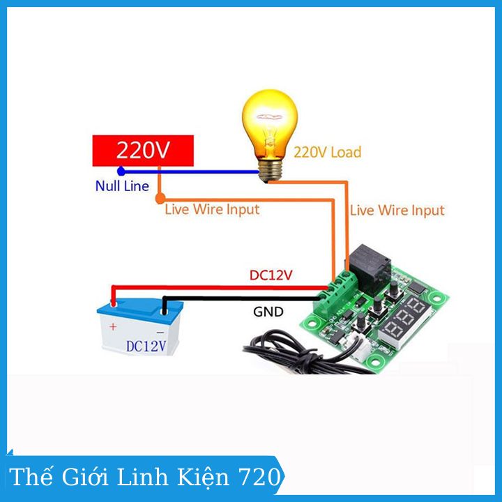 Module khống chế nhiệt độ W1209 chất lượng