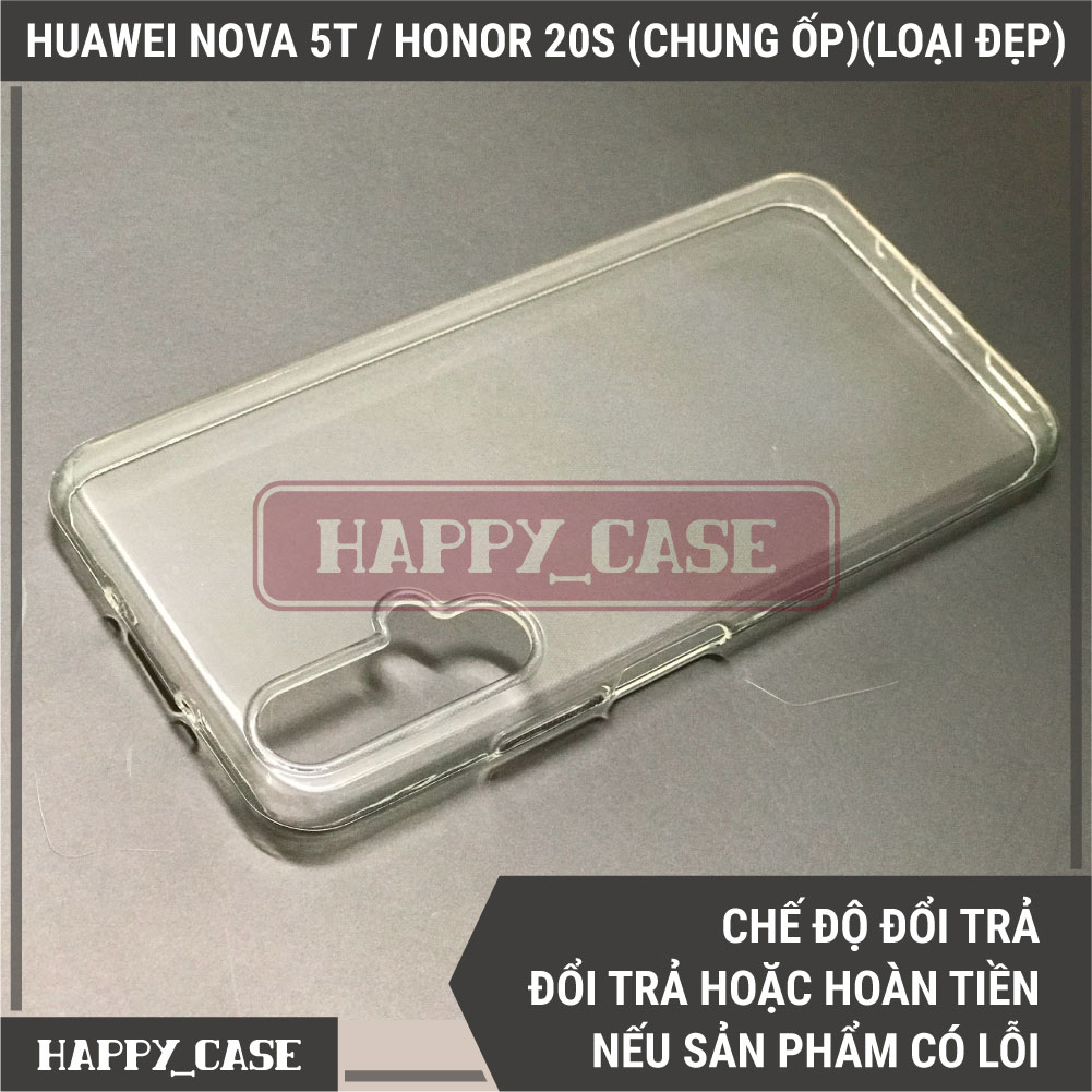 Ốp Lưng Điện Thoại Huawei Nova 5T / Honor 20s (Chung Ốp Lưng)(Loại Đẹp) Thin Transparent Silicon