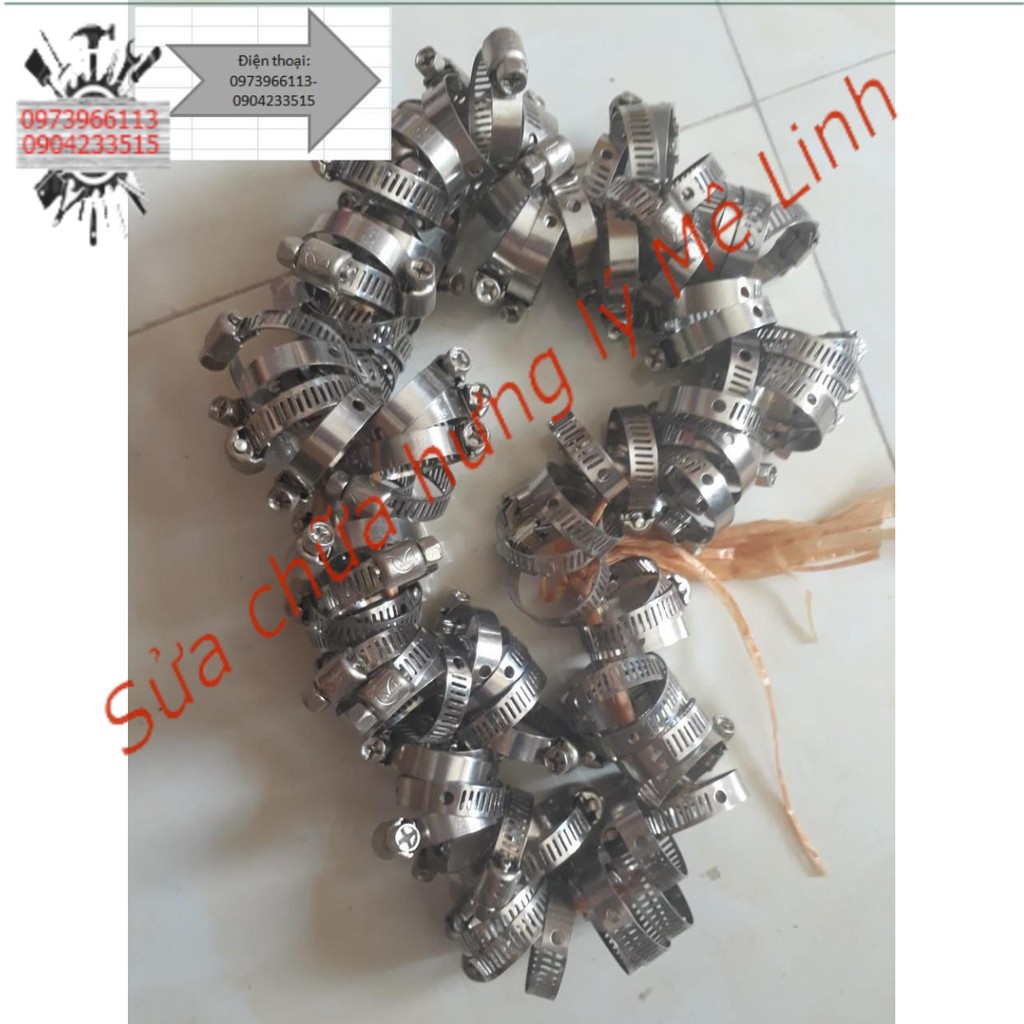 Combo 10 đai xiết inox