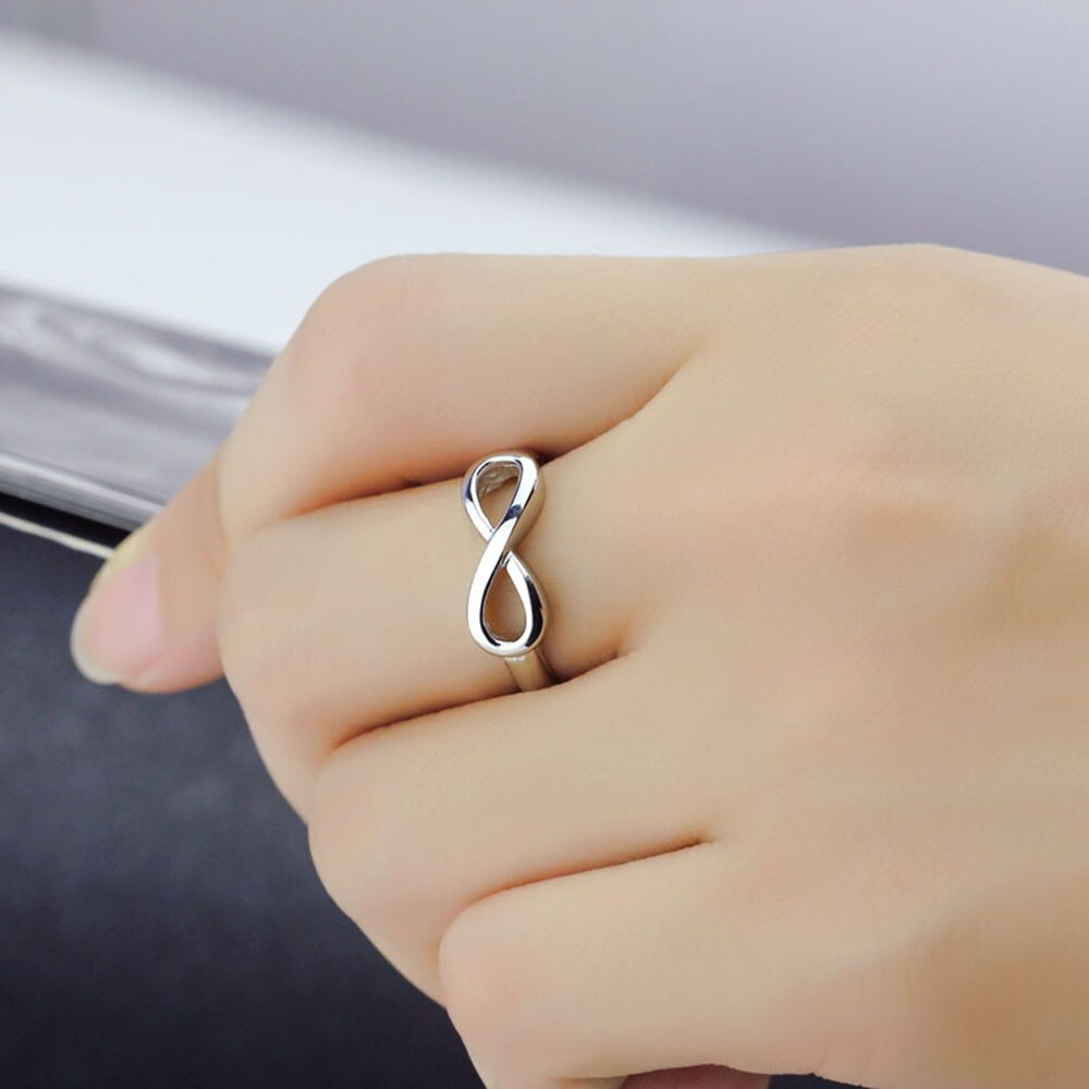 Nhẫn Nữ Vô Cực Bạc Hiểu Minh NU092S