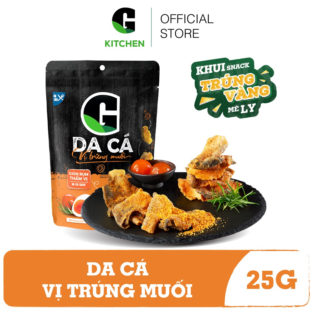 Da cá trứng muối G Kitchen bịch 25G