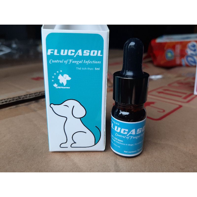 Dung dịch bôi Nấm da cho chó mèo FLUCASOL CANADA chai 5 ml