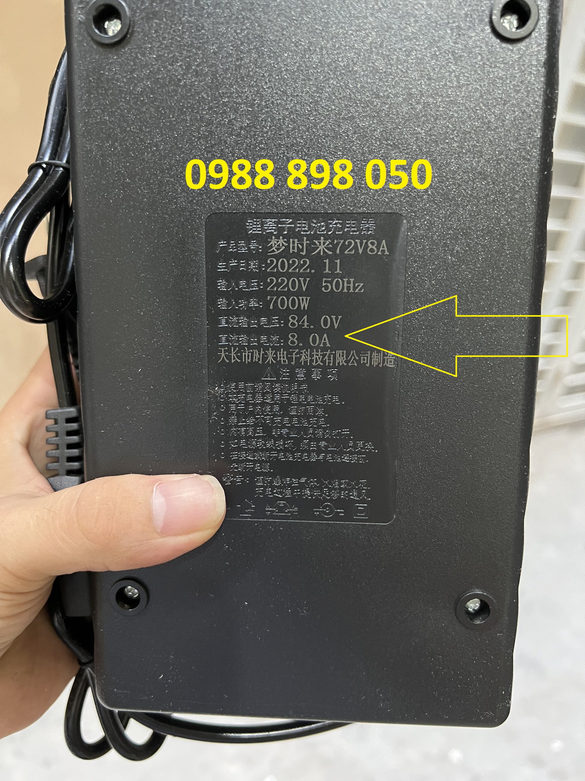Sạc 84v 8a xe điện dùng pin 72v