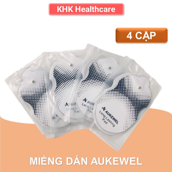 Bộ 4 cặp Miếng dán điện xung Aukewel Trăng - Phụ kiện máy massage xung điện