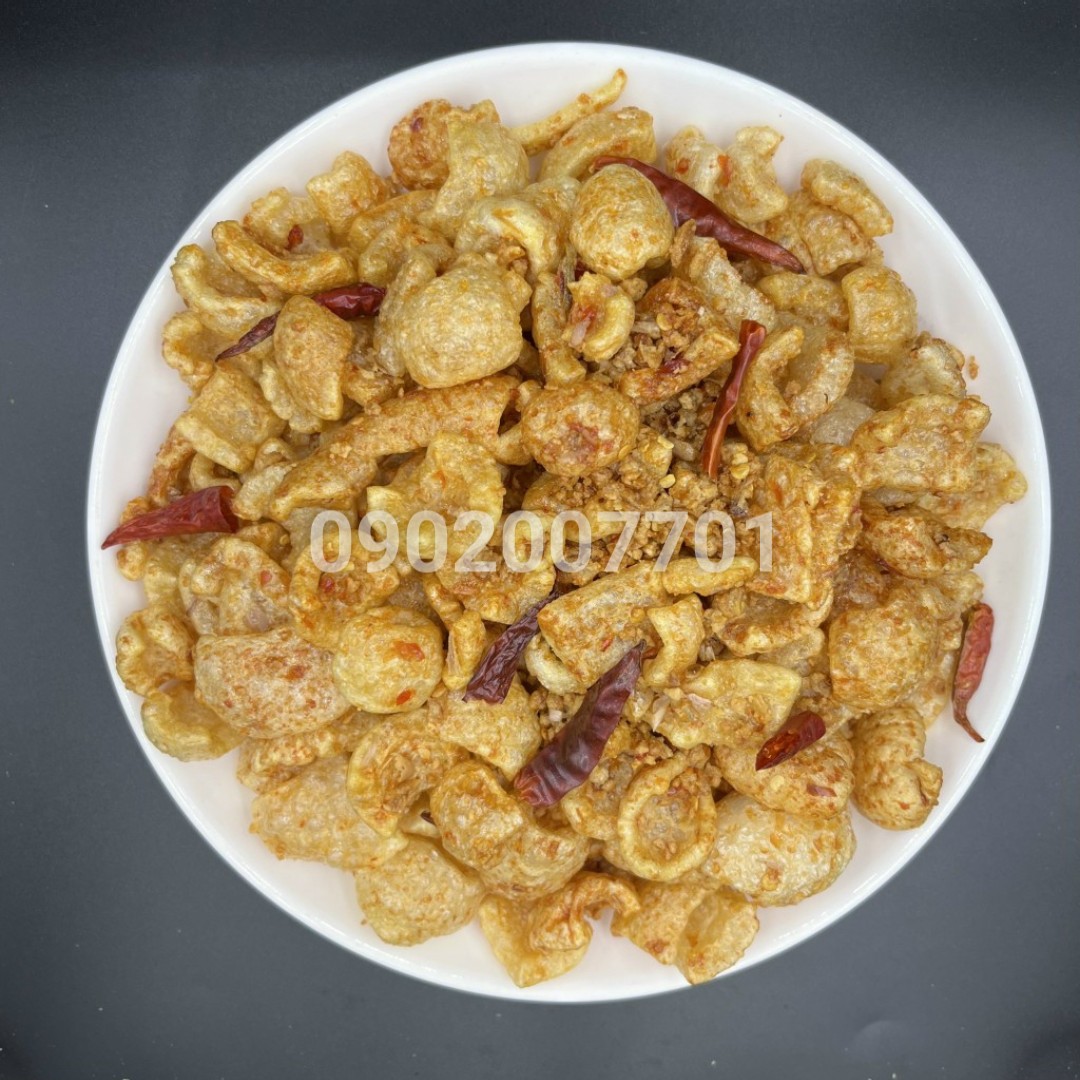 250g Da heo cháy tỏi thơm ngon - đồ ăn vặt