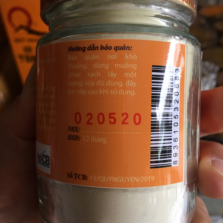 Tinh Bột Nghệ Đen Quy Nguyên 100 gram