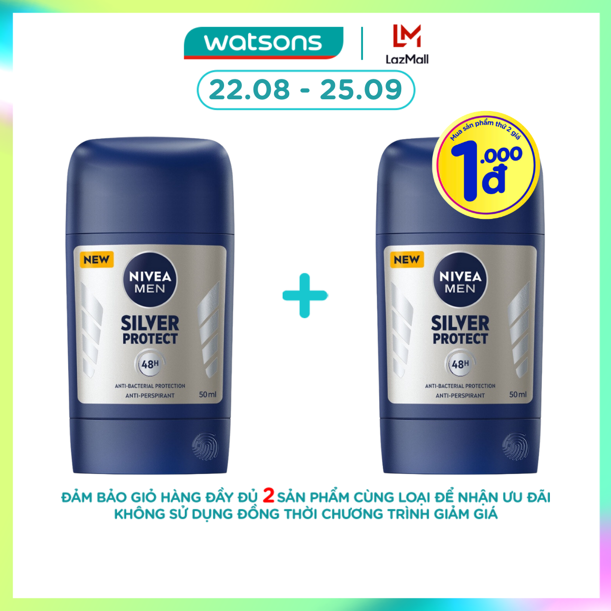 Sáp ngăn mùi nivea men phân tử bạc silver protect 50ml