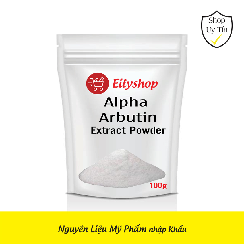Hoạt chất trắng da Alpha Arbutin - Nguyên Liệu Mỹ Phẩm Nhập Khẩu 100gr