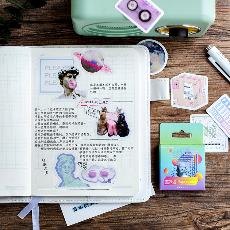 [HCM]Hộp 46 sticker Life Style trang trí planner scrapbook