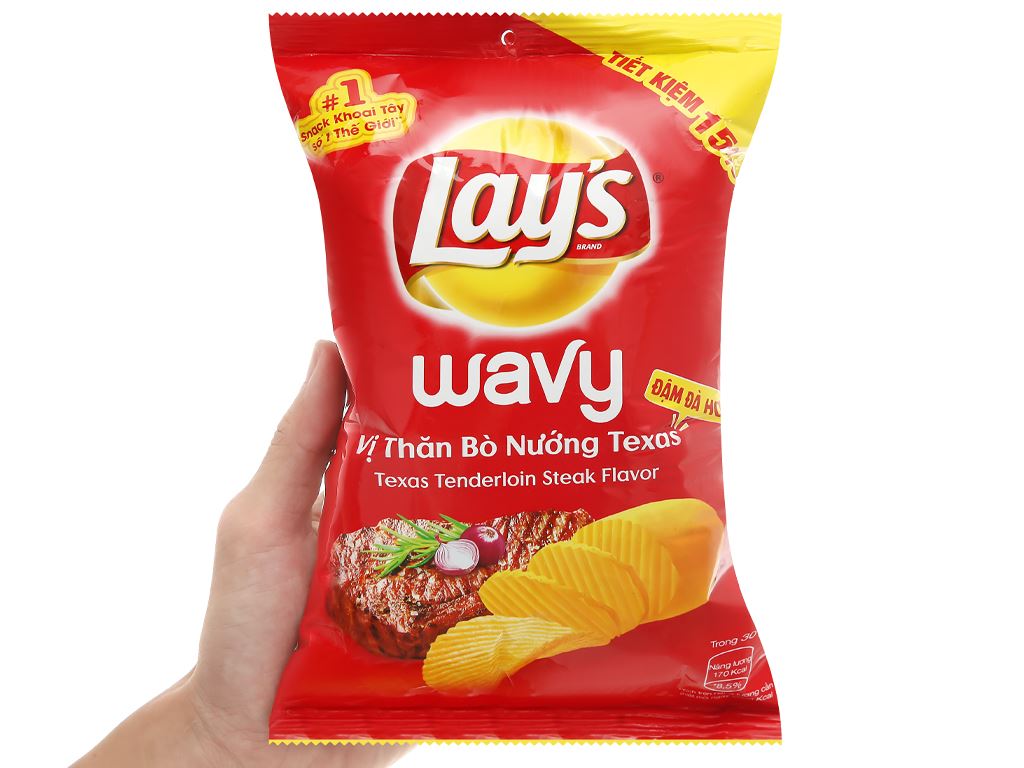 Snack khoai tây Lay's và Poca gói