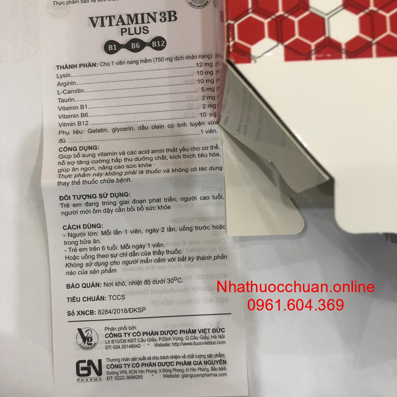 VITAMIN 3B PLUS ( 100v)