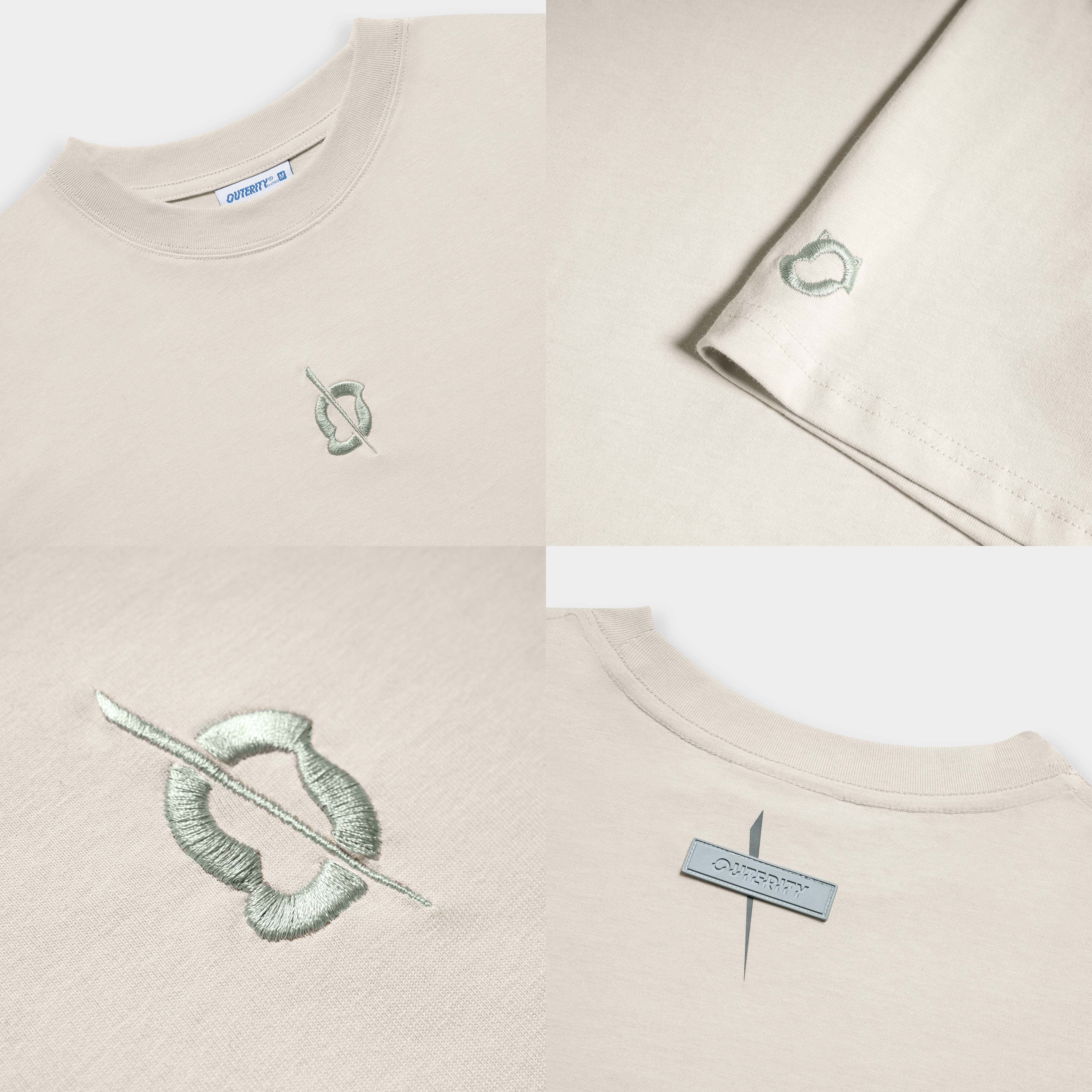 Áo thun Outerity Half Tee / Màu Xám Trắng - ATO1009