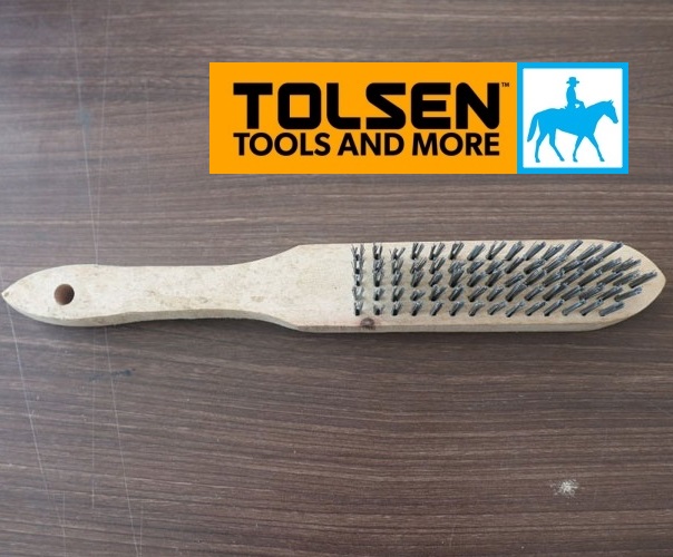 Bàn chải sắt cán gỗ 5 hàng TOLSEN 32063