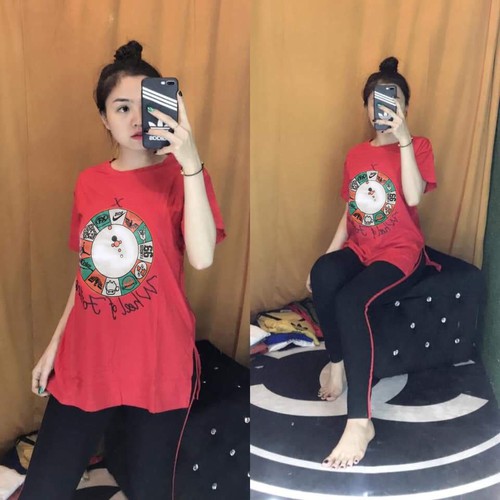 [HCM]SET BỘ COTTON DÀI XẺ TÀ - TD02
