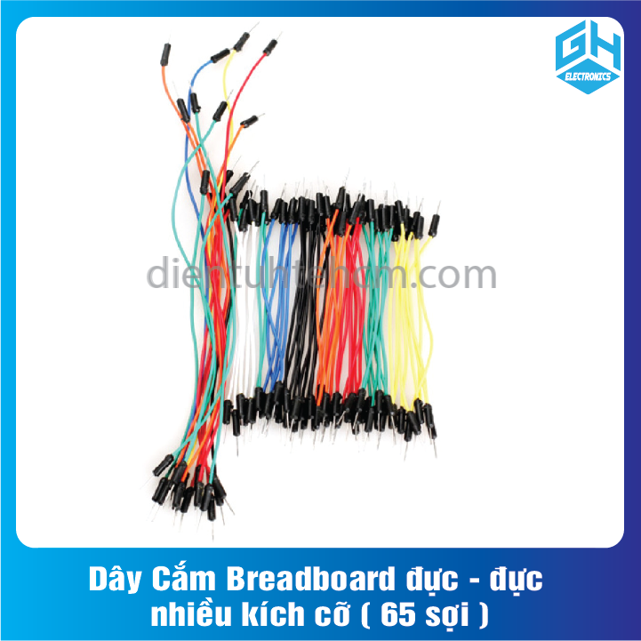 Dây Cắm Breadboard đực - đực nhiều kích cỡ 65 sợi