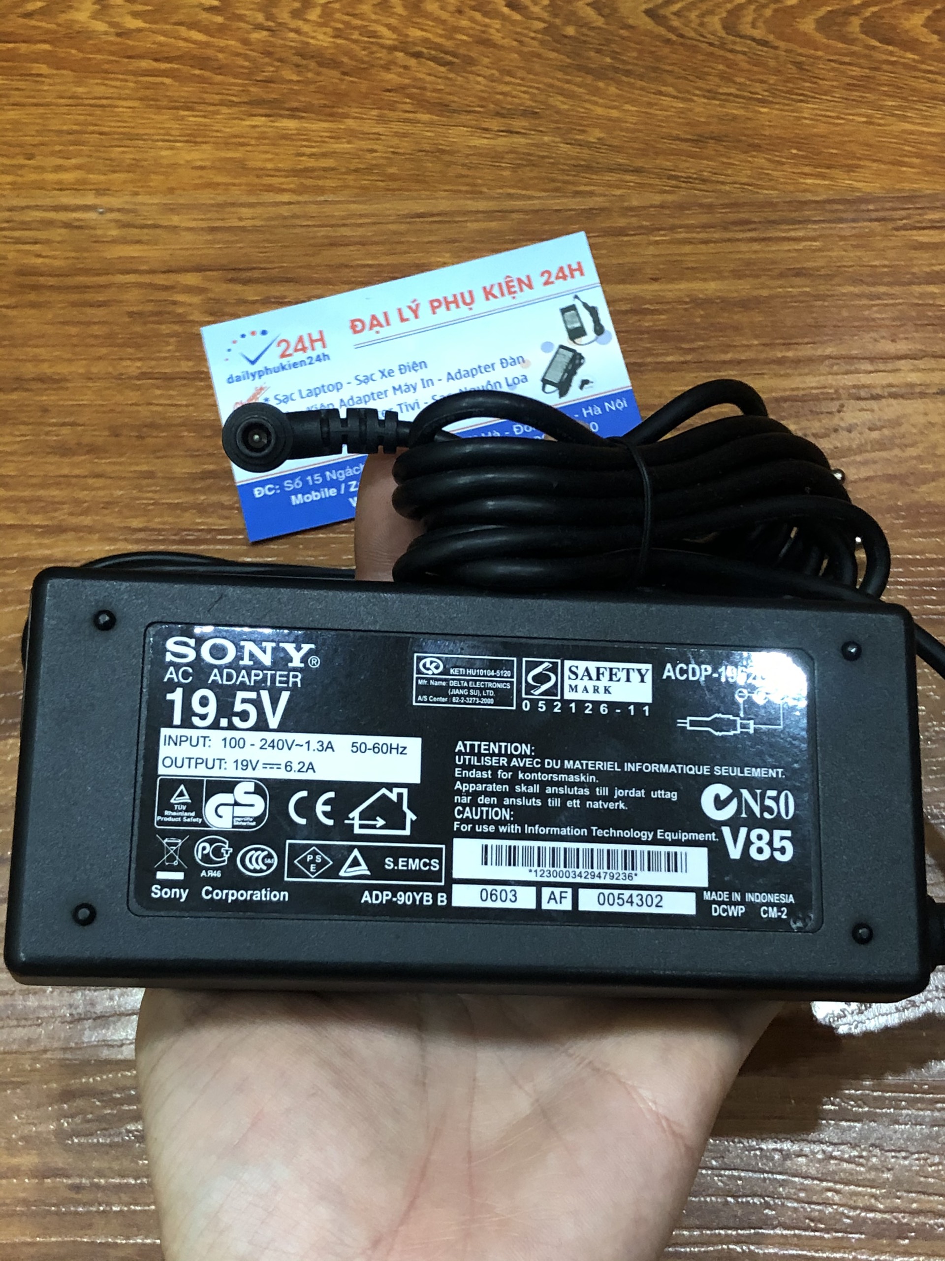 Adapter nguồn màn hình ti vi sony 19.5V 6.2A Hàng chính hãng cao cấp