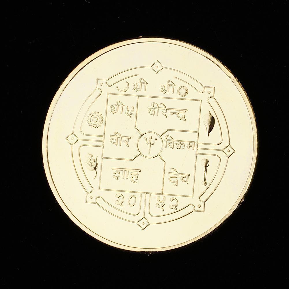 Đồng xu phật thích ca may mắn tài lộc Nepal